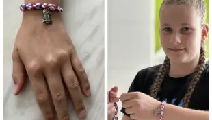 Indy maakt armbandjes voor de KIDS maand van het VST